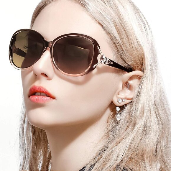 Women\'s Multi Trendy Frame Shades Eyes Protection Polarized Sunglasses main image 5